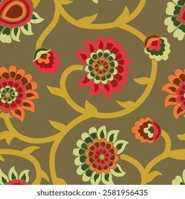 watercolor small flower  pattern Seamless pattern on beautiful background
