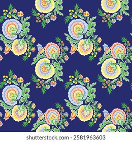 watercolor small flower  pattern Seamless pattern on beautiful background