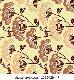 watercolor small flower  pattern Seamless pattern on beautiful background