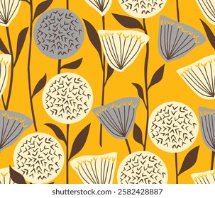 watercolor small flower  pattern Seamless pattern on beautiful background
