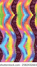 watercolor small   pattern Seamless pattern on beautiful background