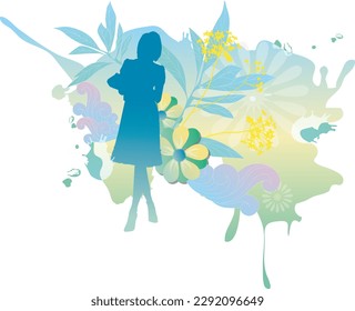Watercolor smash vector illustration background