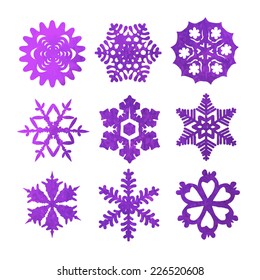 watercolor snowflakes