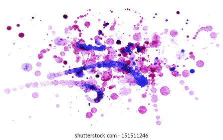 Watercolor splash abstract background