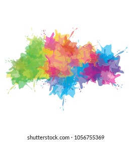 Watercolor splash background.