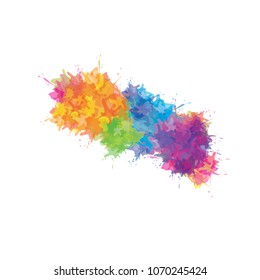 Watercolor splash background.