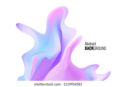 Watercolor splash background. Brochure template with pastel color