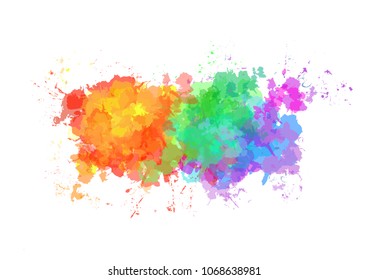 Watercolor splash background. Vector illustration