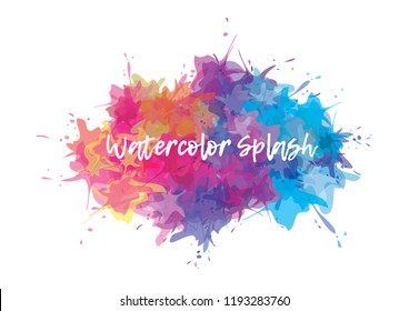 watercolor splash background. vector illustration