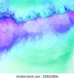 Watercolor splash background. Vector illustration