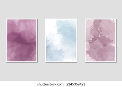 Watercolor splash background for a wedding or birthday invitation, brochure, flyer card 5x7