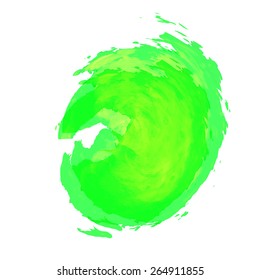 Watercolor splash. Hand drawn design element. Vector illustration.
