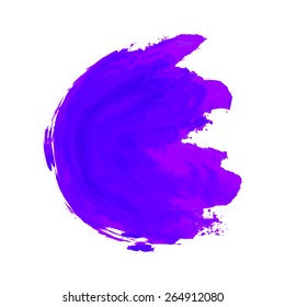 Watercolor splash. Hand drawn design element. Vector illustration.