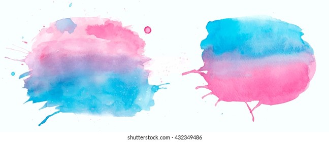 watercolor splash set