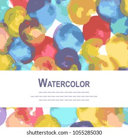 watercolor splash square frame invitation card greeting card For the design of postcard, print, wedding