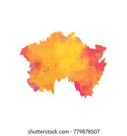 Watercolor splash stain background