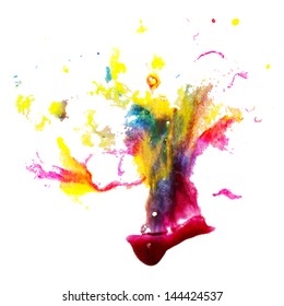 Watercolor splash - vector