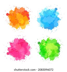 watercolor splash vector abstract art backdrop