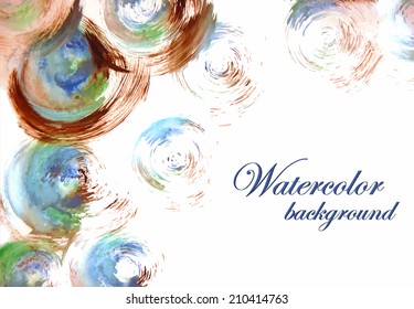 Watercolor splash. Vector eps 10.