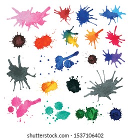 Watercolor Splash Vector Hand drawn for design