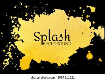 Watercolor Splash Vector, Handmade Watercolor Splatter