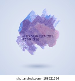 Watercolor splash. Vector illustraion.