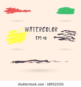 Watercolor splash. Vector illustraion.