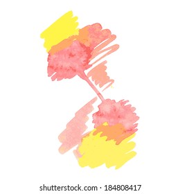 Watercolor splash. Vector illustration.