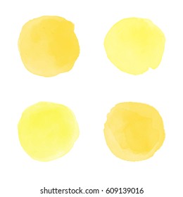 Watercolor splash vector set