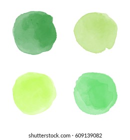 Watercolor splash vector set