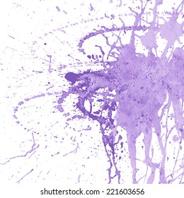Watercolor splashes