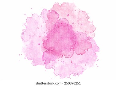 Watercolor splashes. Realistic vector graphics