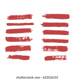 Watercolor splashes. Set of watercolor stains. Paint spots. Vector illustration