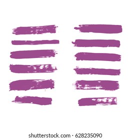 Watercolor splashes. Set of watercolor stains. Paint spots. Vector illustration