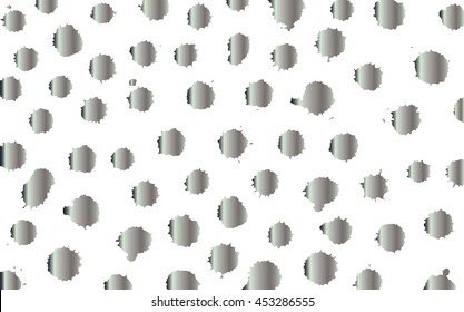 Watercolor splashes and stain texture. Vector silver illustration