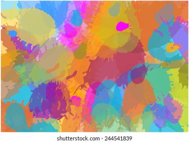 watercolor splatters