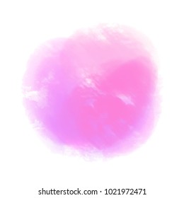 Watercolor spot. Colored aquarelle blotch on isolated background. Backdrop for design. Greeting card. Art creation. Doodle for inscriptions Watercolour splotch. Bright blur stain. Abstract background