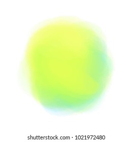 Watercolor spot. Colored aquarelle blotch on isolated background. Watercolour splotch. Bright blur stain. Abstract background. Backdrop for design. Greeting card. Art creation. Doodle for inscriptions