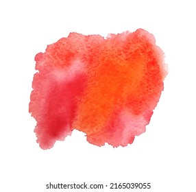 Watercolor spot. Colored aquarelle sample. Hand drawn watercolour splotch