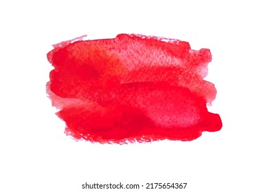 Watercolor spot. Colored aquarelle sample. Hand drawn watercolour stain