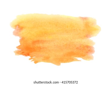 Watercolor spot isolated on white