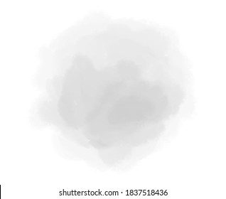 Watercolor spot on white. Hand drawn painted object. Hand drawn artwork