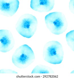 Watercolor spot  seamless pattern for design, poster, card