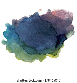 Watercolor spot. Vector illustration.