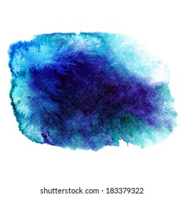 Watercolor spot. Vector illustration.