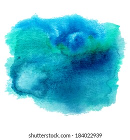 Watercolor spot. Vector illustration.