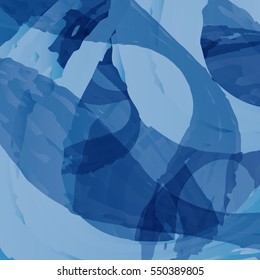 Watercolor spot. Vector illustration. blue vector background for your design