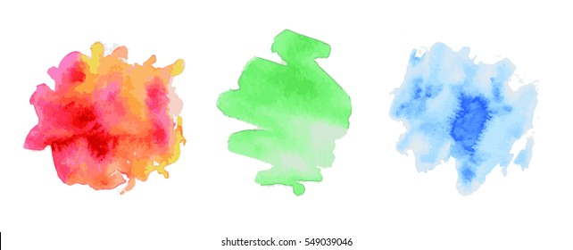 Watercolor spots.