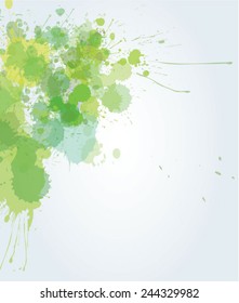 Watercolor spring background