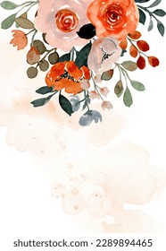 Watercolor spring flower for wedding, birthday, card, background, invitation, wallpaper, sticker, decoration etc.
